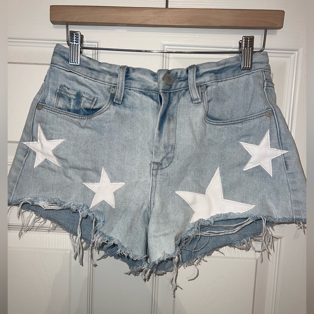 American Threads star jean shorts